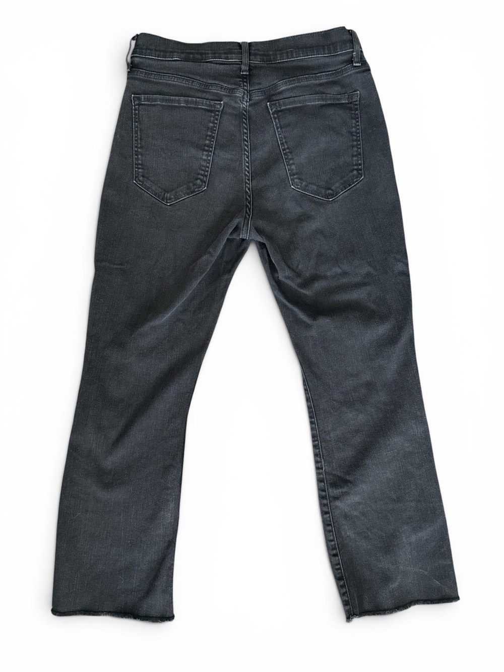 Banana Republic Black Mid-Rise Button-Fly Cropped Jeans - Picture 4 of 7